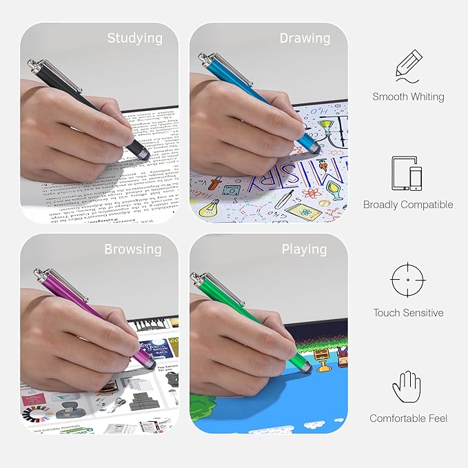 Stylus Pens for Touch Screens, Abiarst High Precision Universal Stylus for iPad
