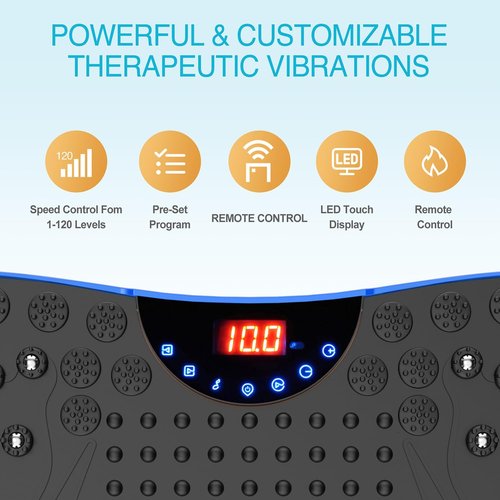 AXV Vibration Plate - Full Body Fitness Machine for Lymphatic Drainage & Weight Loss | Shaker Gym Pad