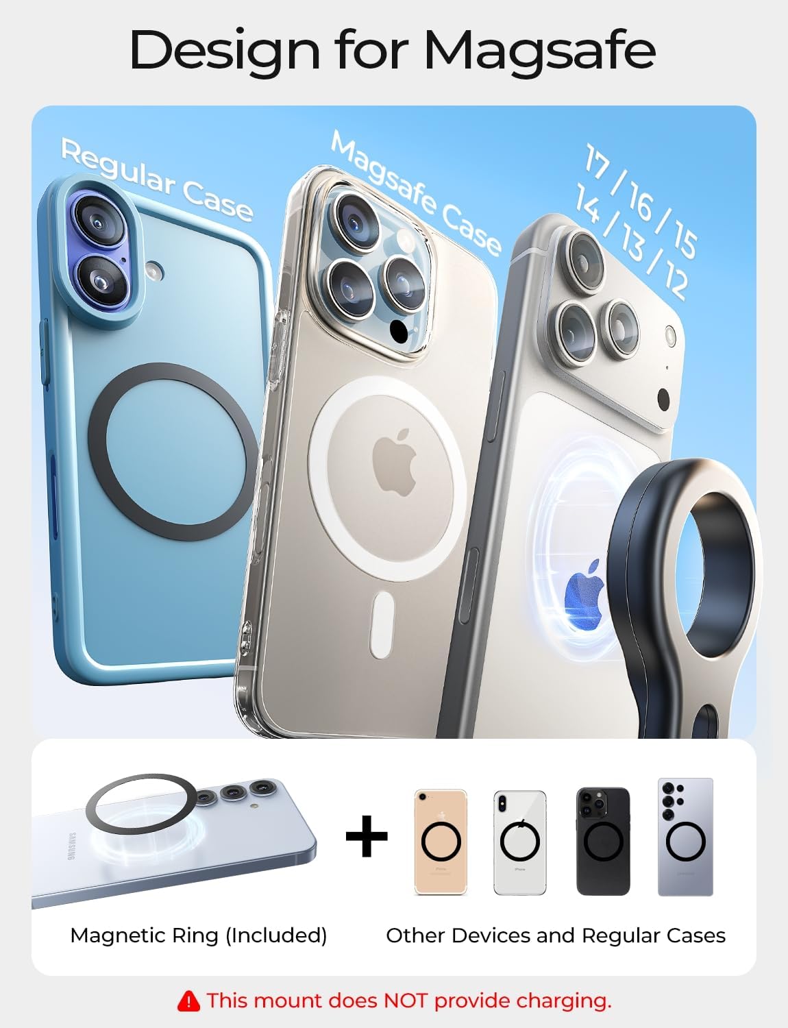 LISEN for MagSafe Car Mount, Magnetic Phone Holder for Car Vent Phone Mount, Magnetic Car Phone Mount for Car Mount for iPhone 18 Pro Max Car Mount Holder, Air Vent Car Phone Holder Mount Man Gifts