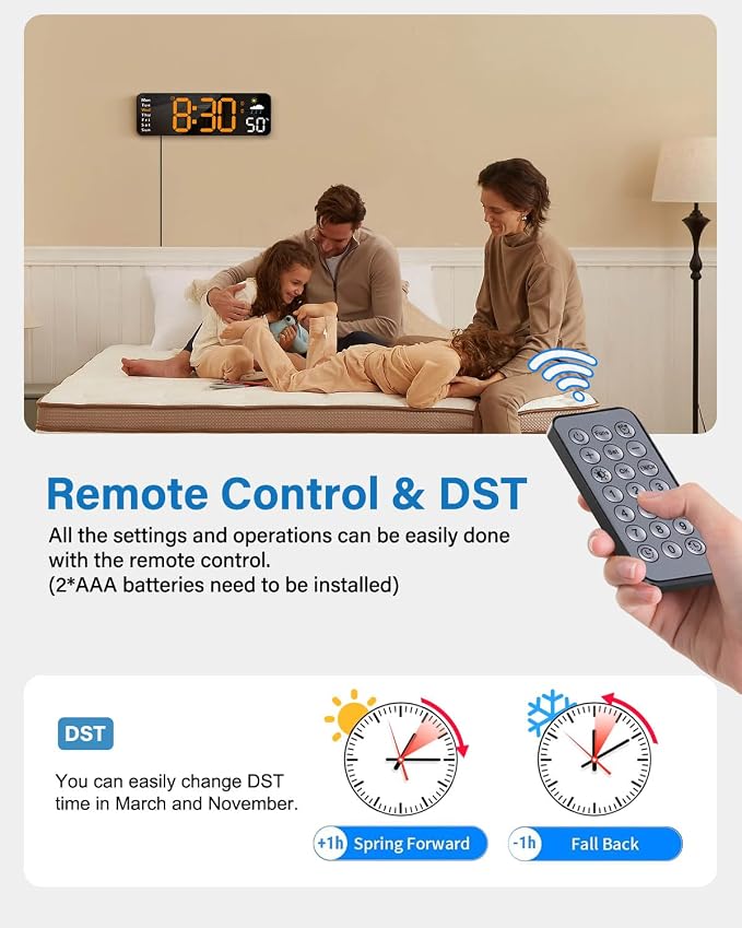 Digital Wall Clock, Digital Clock Large Display