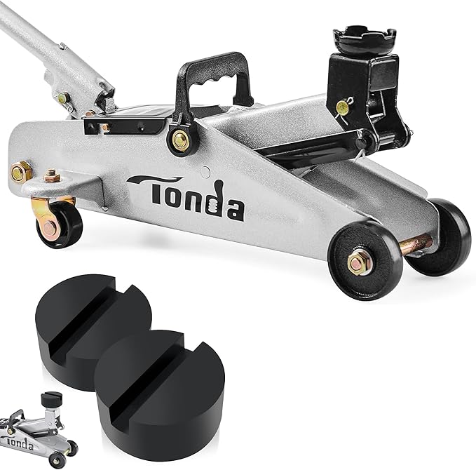 TONDA Floor Jack with Floor Jack Rubber Pad 2 Pack