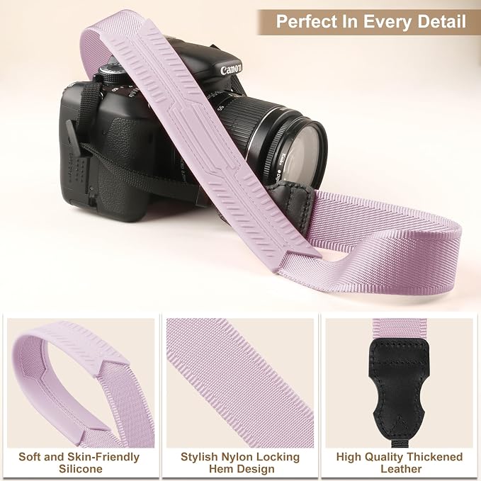 FIEIL Neck Strap Silicone Camera Straps