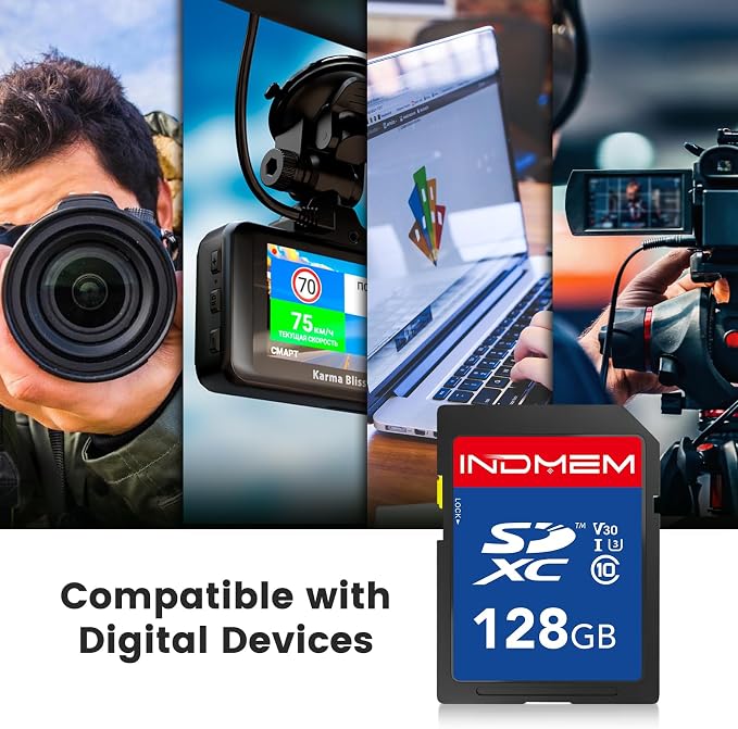 128GB SD Card 2Pack, High Speed up to 90M/S, SDXC UHS-I Memory Cards, Full HD &