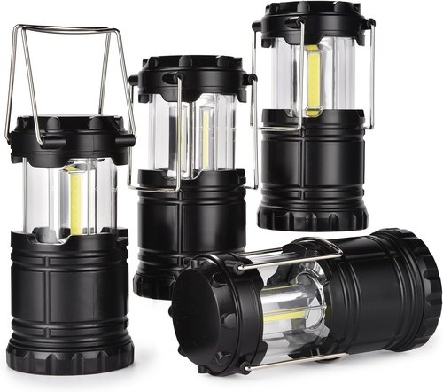 KPKJOO Collapsible Camping Lantern - Super Bright LED Light for Emergencies | Battery Operated, 4 COB