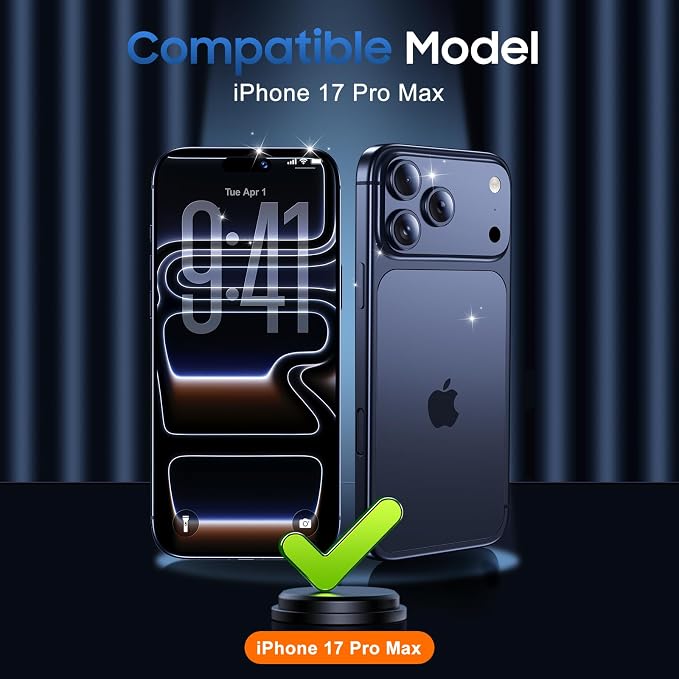 UniqueMe Compatible for 3 Pack iPhone 17 Pro Max Camera Lens Protector