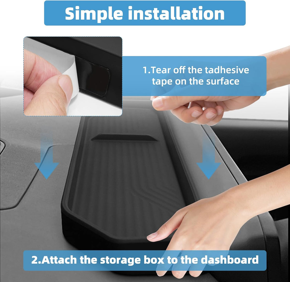 Behind The Screen Storage Box for KIA EV9 2024 2025 Center Console Organizer Dashboard Storage Box Fit 12.3-inch Screen Interior Accessories