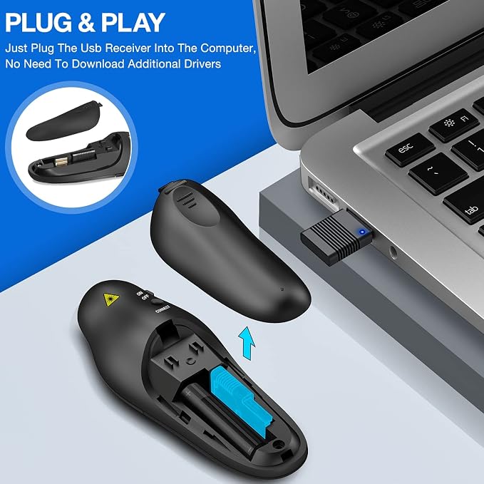 Presentation Clicker Wireless Presenter Remote USB Control Powerpoint PPT