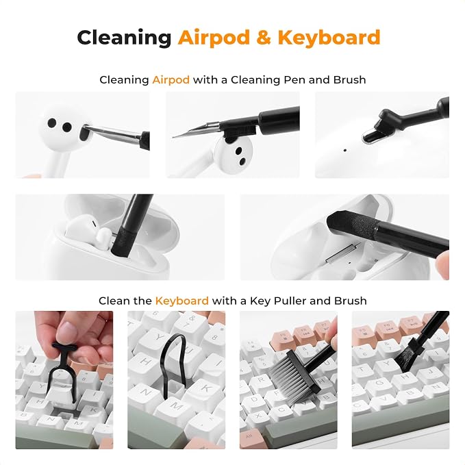K&F Concept Multi Functional Keyboard Cleaning Kit · Keyboard Arm Wrist Rest