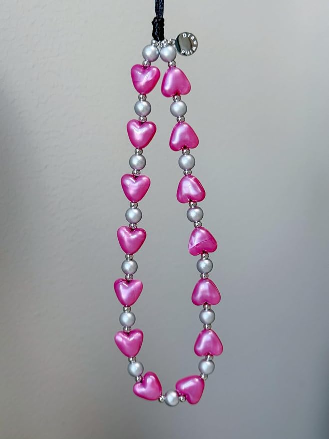 Drawwind Phone Charm Beaded Wristlet Strap Universal Cell Phone Lanyard Cute