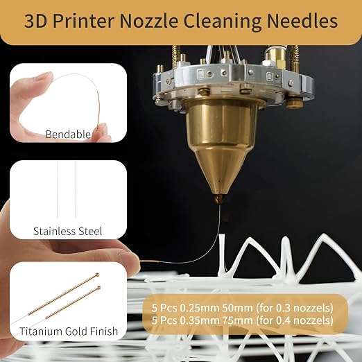 MAYJOY 3D Printer Nozzle Cleaning Kit–17 Pcs Tools Set