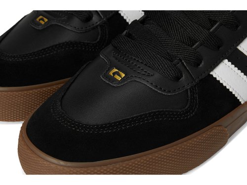 Globe Men's Encore-2 Skate Shoe, Black/White/Tobacco, 7