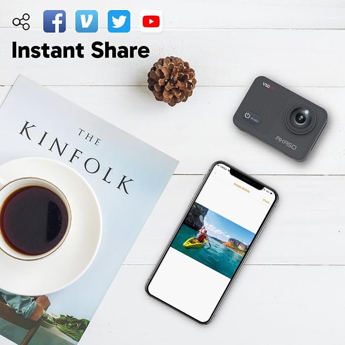 AKASO V50X Native 4K30fps WiFi Action Camera