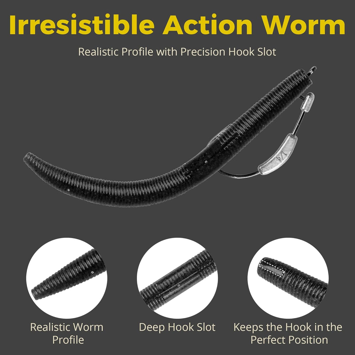 Senko Worms Kit - 30/50/78/100 Pcs Soft Plastic Fishing Lures | 4"/5" Salt-Impregnated for Bass Fishing