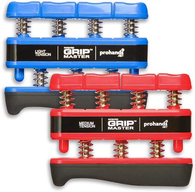 Prohands Gripmaster Hand Exerciser, Finger Exerciser (Hand Grip Strengthener), Spring-Loaded, Finger-Piston System, Isolate & Exercise Each Finger