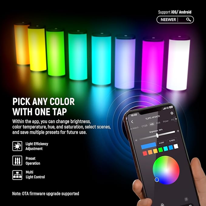 NEEWER Magnetic Handheld Light Wand