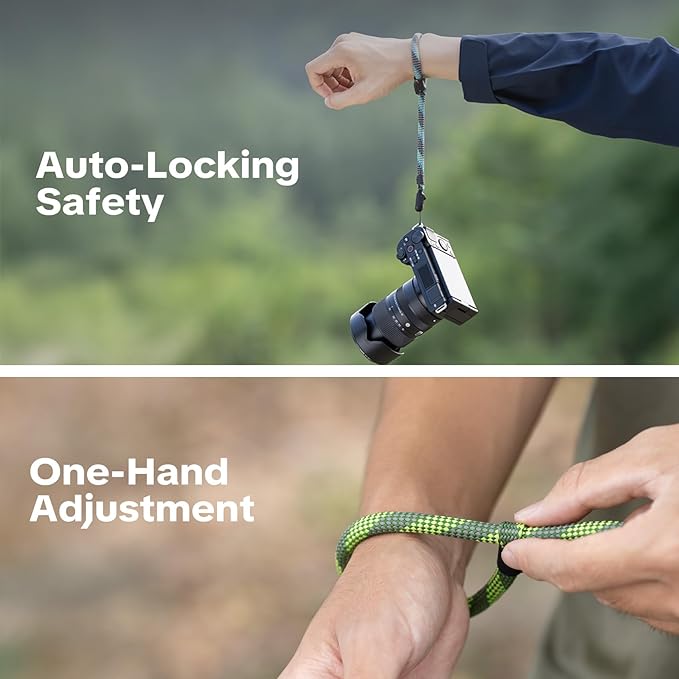 PGYTECH Camera Wrist Strap Slim Outdoor Style, Adjustable Quick Release
