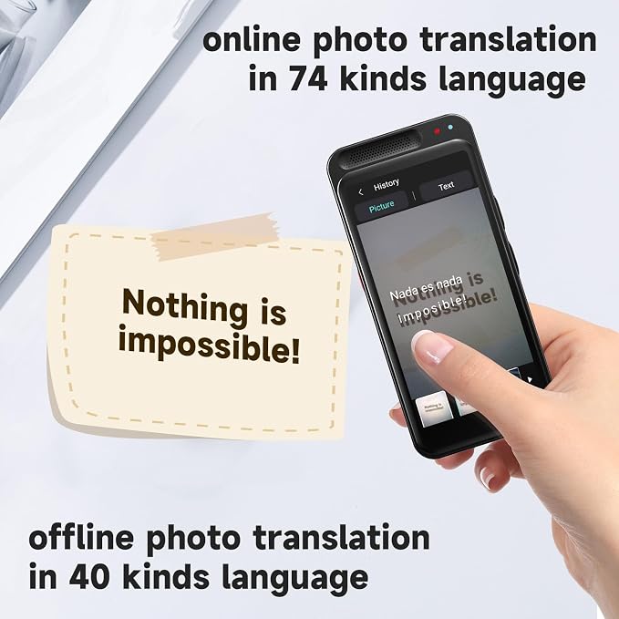 Language Translator Device No WiFi Needed, 150+ Languages Translation in Real