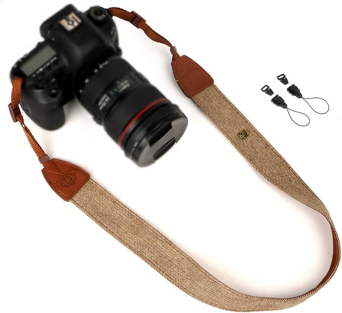 Camera Strap Canvas Brown Shoulder Strap