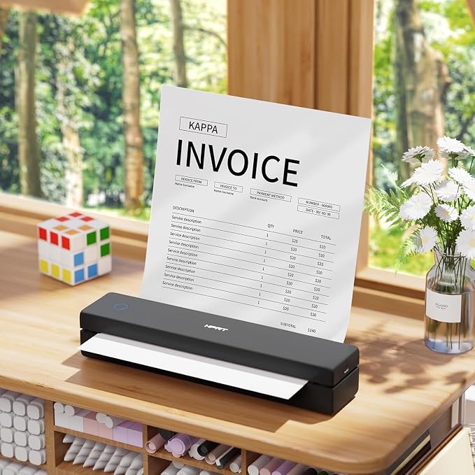 HPRT Portable Thermal Printer-Inkless Printer, Supports Thermal Paper&Labels