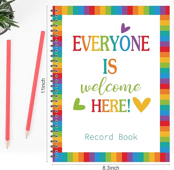 Faccito 8.3'' x 11'' Teacher Record Book 2026 Grade Book Undated Attendance