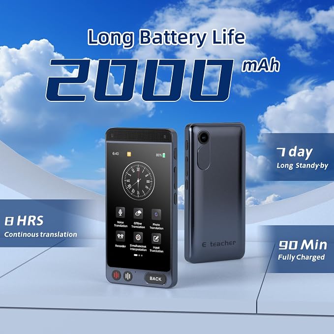 Language Translator Device, 142 Languages AI Translator