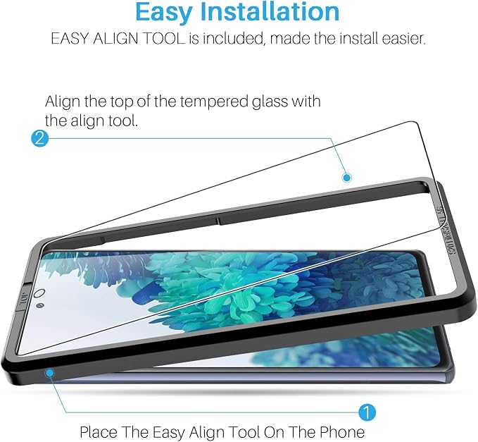 LK 3 Pack Samsung Galaxy S20 FE 5G Screen Protector+3 Pack Camera Lens Protector