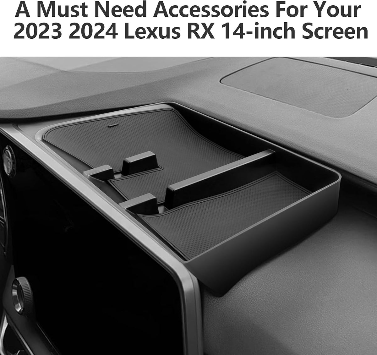 LUWU for 2025 2026 Lexus RX350 RX350H RX450H RX500H Dashboard Console Organizer 2026 Lexus RX350 Armrest Organizer Storage Box 2026 Lexus RX350 Console Organizer Tray 2025 2026 Lexus RX Accessories
