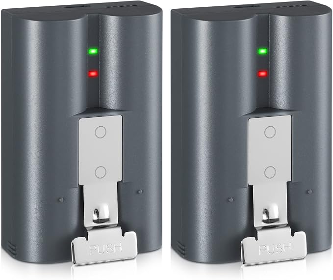 2 Packs 6040mAh Rechargeable Battery Compatible