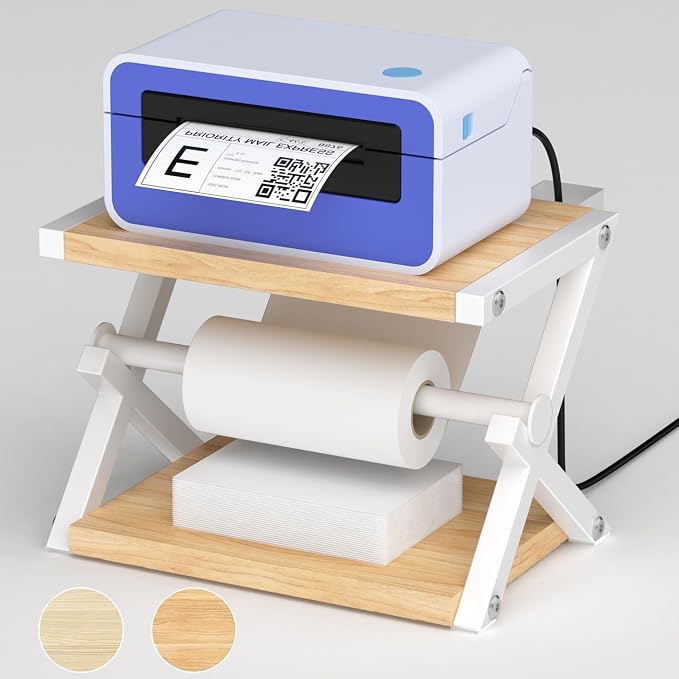 Alyoen Label Holder for Rolls and Fan-Fold Labels, Thermal Shipping Label