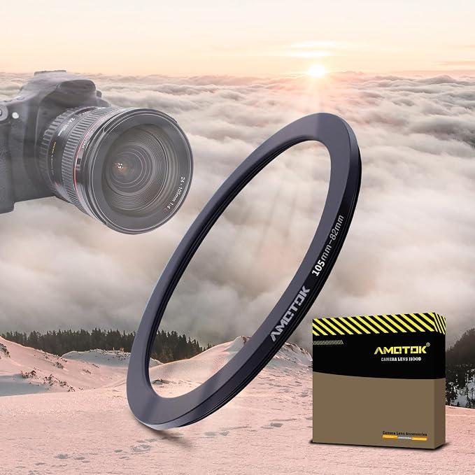 105mm Lens to 82mm Camera Lens Adapter, 105mm to 82mm Filter Step-Down Ring