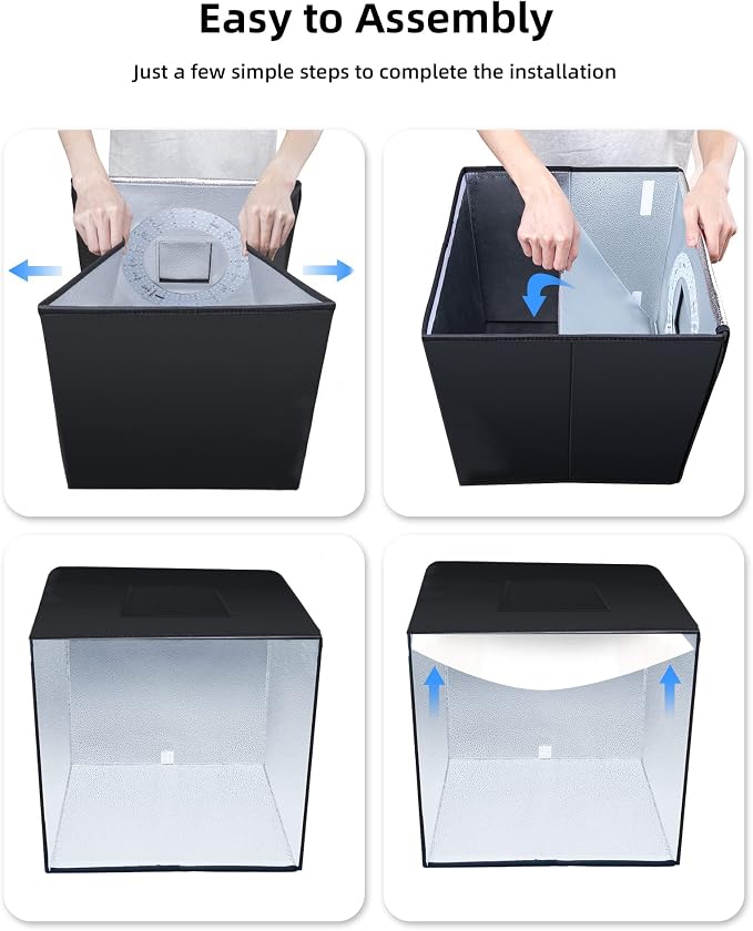 Glendan Mini Photo Studio Light Box, Portable Foldable Light Box Photography