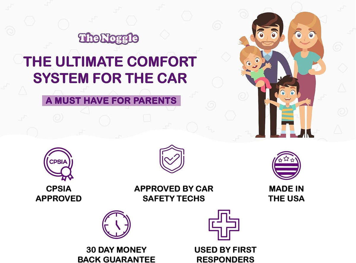 The Pet Noggle - Extend Hot and Cold Air From Your Dash AC Vent to Pets in the Back Seat - Summer and Winter Vehicle Traveling System to Keep Dogs and Cats Comfortable in the Car - 10ft, Black Ice