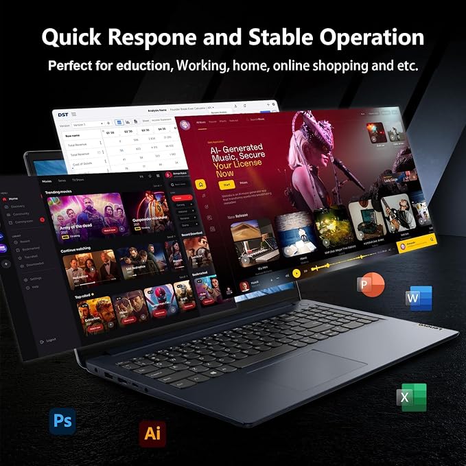 Lenovo IdeaPad 15.6" FHD Laptop, Intel Core i5-1235U (10 Core up to 4.40 GHz), Intel Iris Xe Graphics, 16GB RAM, 1TB SSD, SD Card Reader, WiFi 6, HDMI, Windows 11 Home in S, Abyss Blue