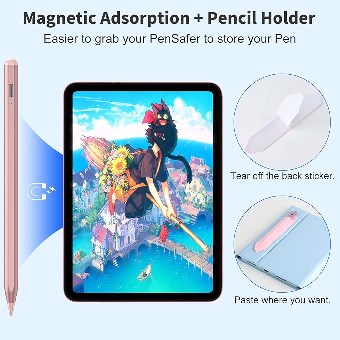 Stylus Pen for iOS&Android Touch Screens, Active Pencil for Samsung, Smart