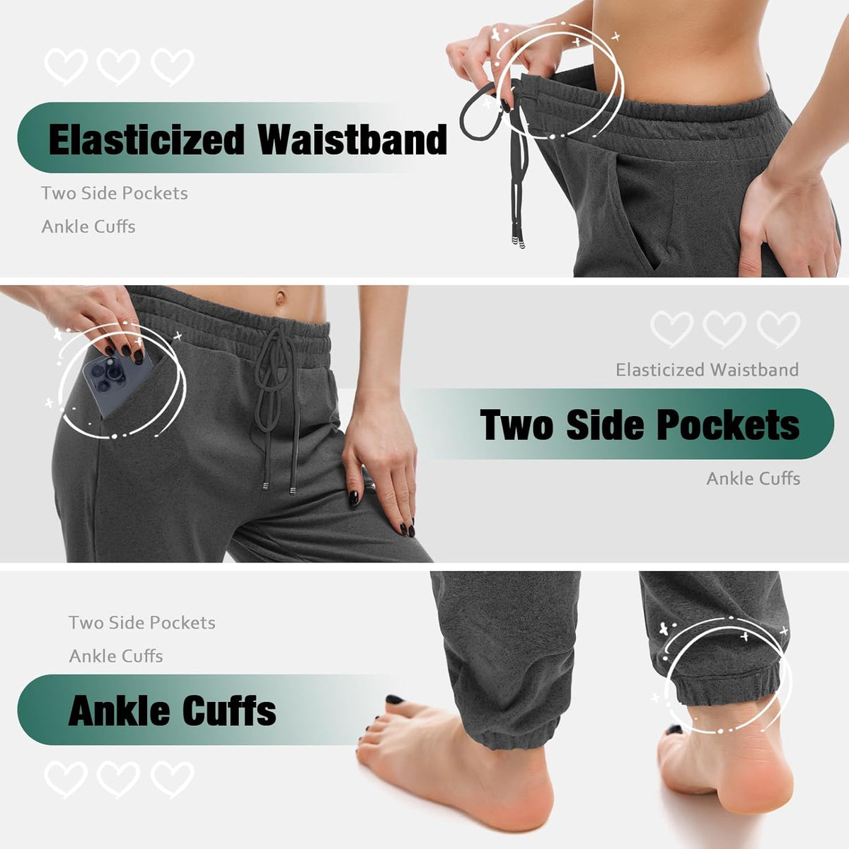 Walifrey Women's Joggers - Comfortable Sweatpants with Pockets for Lounging & Workouts | Stylish & Versatile