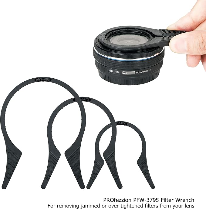 Camera Lens Filter Wrench Kit: PROfezzion 3 Pack Wrench