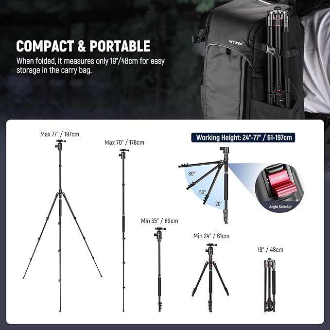 NEEWER 77" Camera Tripod Monopod