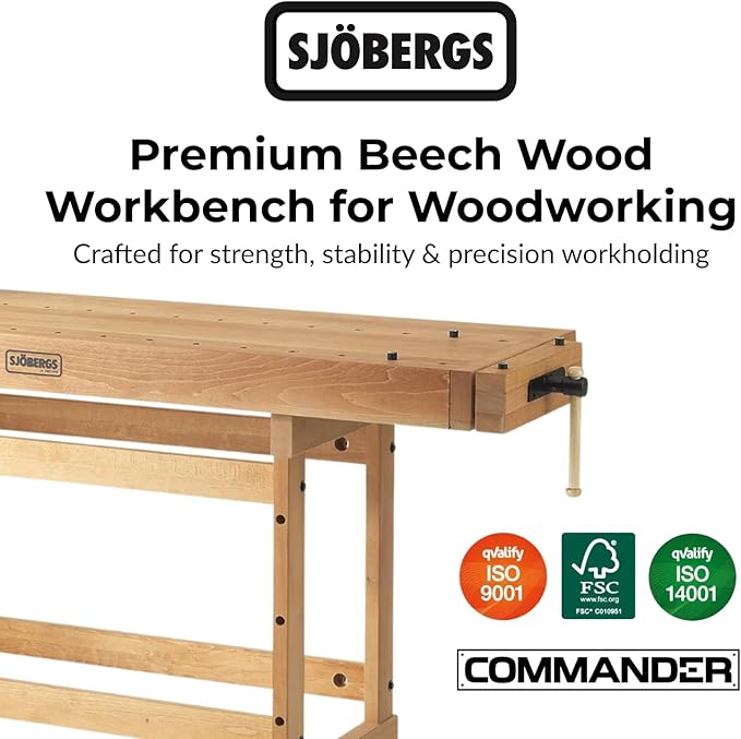 Sjobergs Scandi Plus 1825 Beech Wood Workbench (SJO-33279)