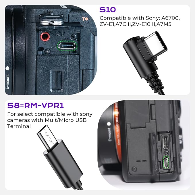 for Sony Camera Rechargeable Remote Shutter Release