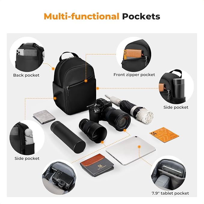 K&F CONCEPT Small Camera Bag for Photographer, Camera Sling Crossbody bag for