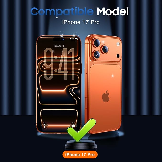 UniqueMe Compatible for 3 Pack iPhone 17 Pro Camera Lens Protector