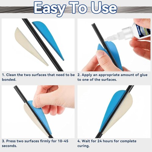 Fletching Glue by [Brand Name] - Instant Clear Adhesive for Carbon Arrows | 30g for Vanes & Feathers