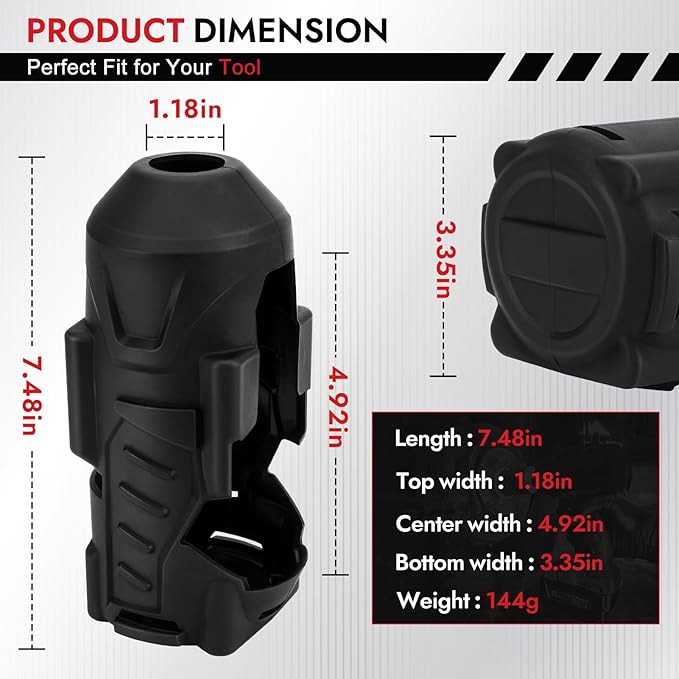 49-16-2864 M18 3/4 Impact Protective Boot For Milwaukee 2864-20 2863-20 2862-20 M18 3/4" Fuel High Torque Impact Wrench