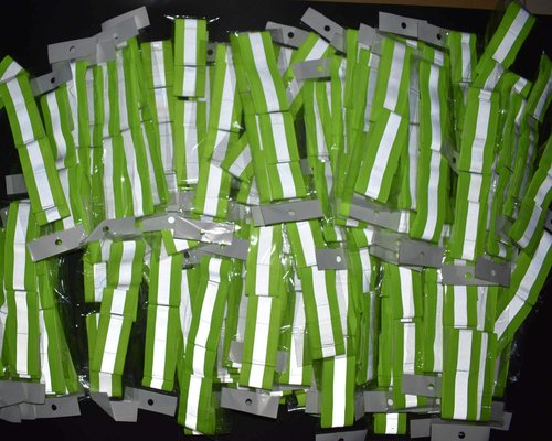 AMNQUERXUS 8PCS High Visibility St Patricks Day Reflective Night Running Gear Walking Elastic Strap Wristbands Ankle Bands Armbands Safety for Cycling Camping, Fits Women, Men (4 Pairs / 8 Bands)