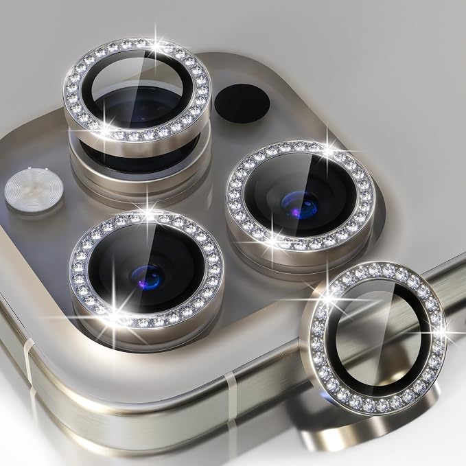 Choiche Compatible for iPhone 15 Pro/iPhone 15 Pro Max Camera Lens Protector