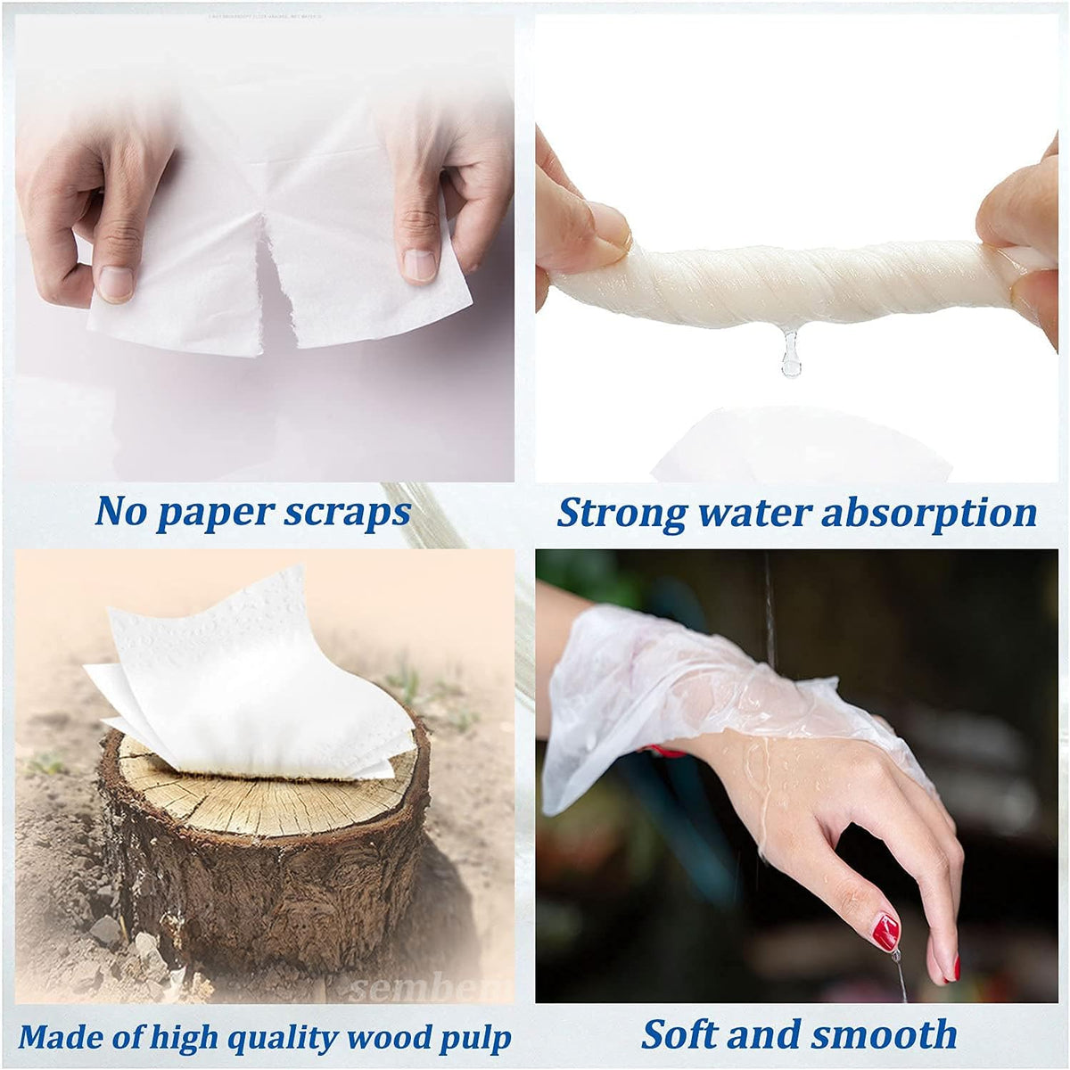 Car Facial Tissue Refill for Car Visor Holder, 3-Ply Soft 360 Sheets