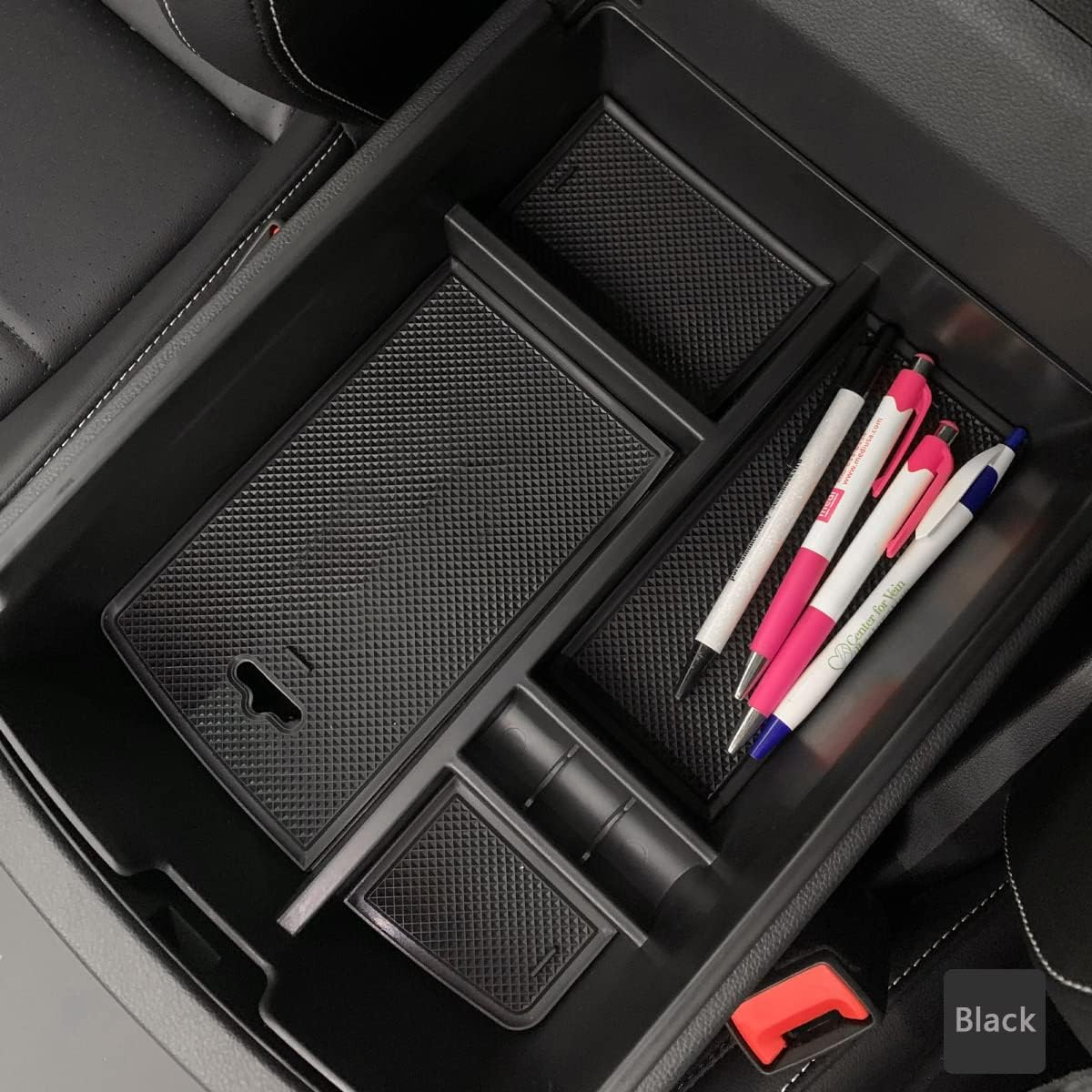 Center Console Organizer Tray for VW Atlas Accessories 2018-2023, Black