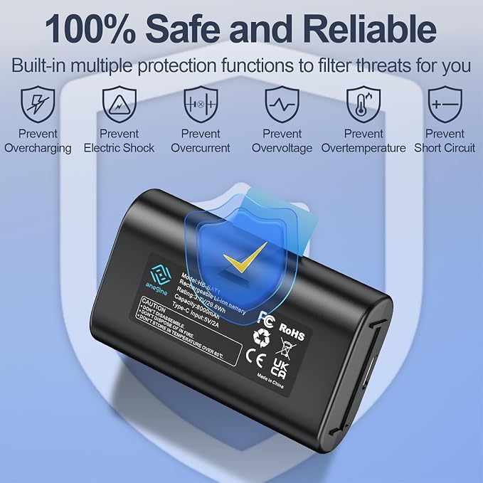 anegine Extra Outdoor Camera Battery Pack 8000mAh
