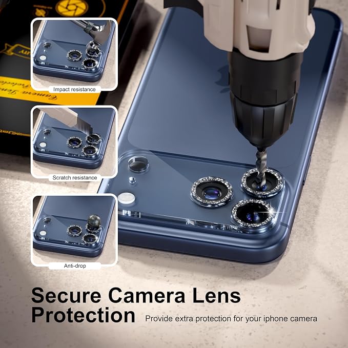 for 6 Pack iPhone 17 Pro Max Camera Lens Protector 9H Tempered Glass Camera