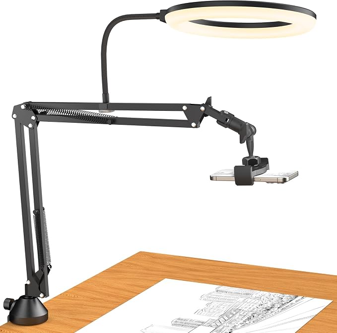 TONOR Overhead Ring Light Kit, Adjustable Angle, Suitable